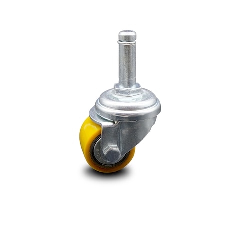 Service Caster Low Profile Polyurethane 35mm Wheel 7/8 Inch Grip Ring Stem Caster SCC SCC-GR04S13810-PUB-71678